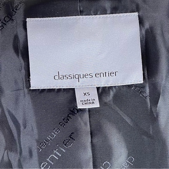 Classiques Entier Red & Black 3/4 Sleeve Tweed Blazer Size XS - Picture 9 of 13